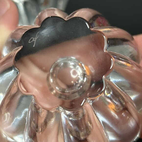 Pair of Vintage Orrefors of Sweden Flower Candle Holders for Mini Tapers Signed - Picture 9 of 13